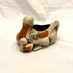 Vintage Ardco Bisque Mother Duck & Baby Planter Vintage EUC, Taiwan